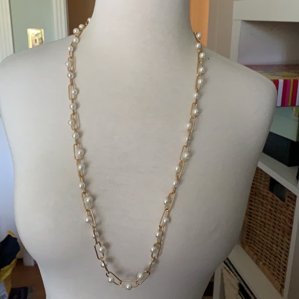 J. Crew Pearl chain long necklace - Picture 7 of 7